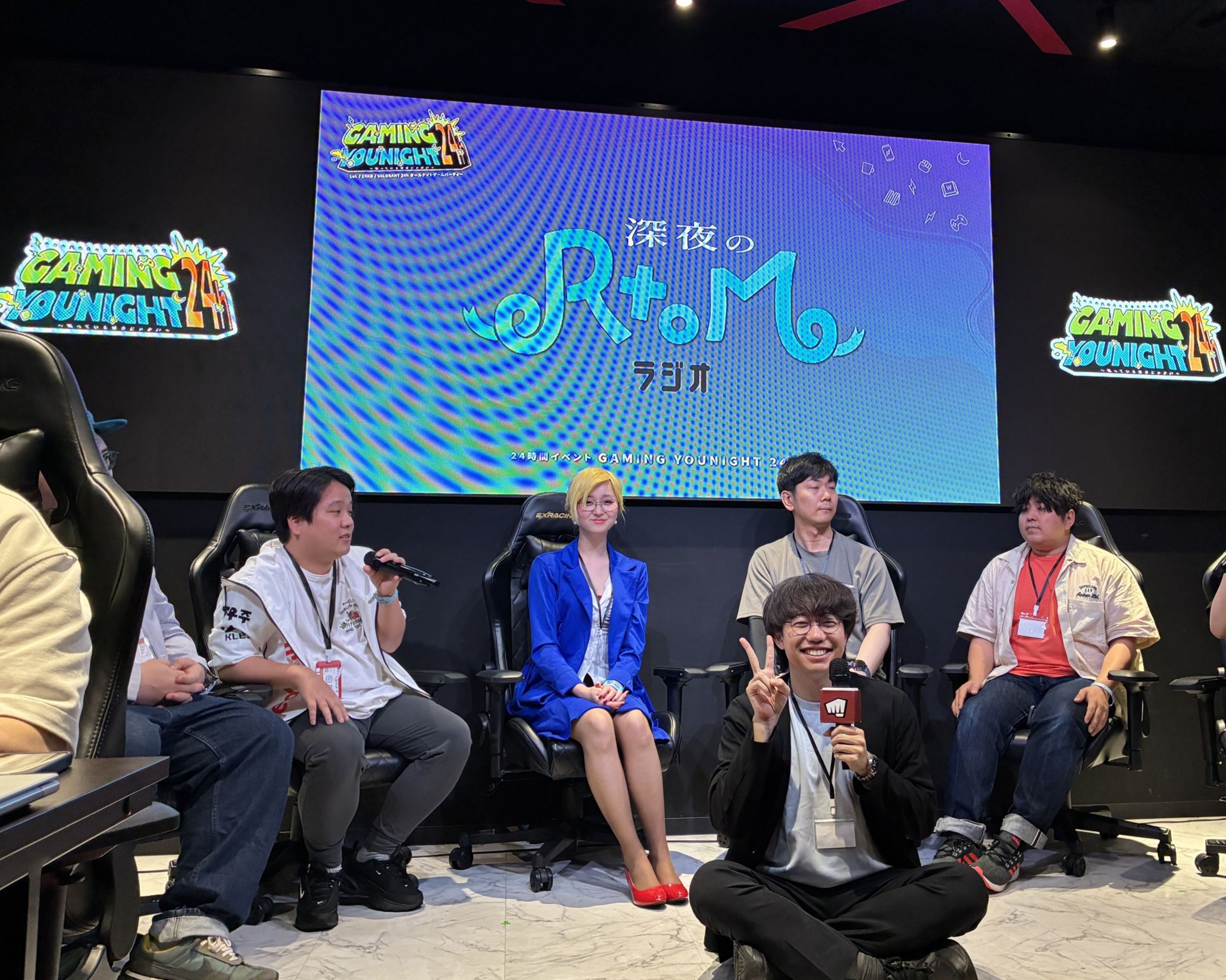 GAMING YOUNIGHT24h 出演者の様子